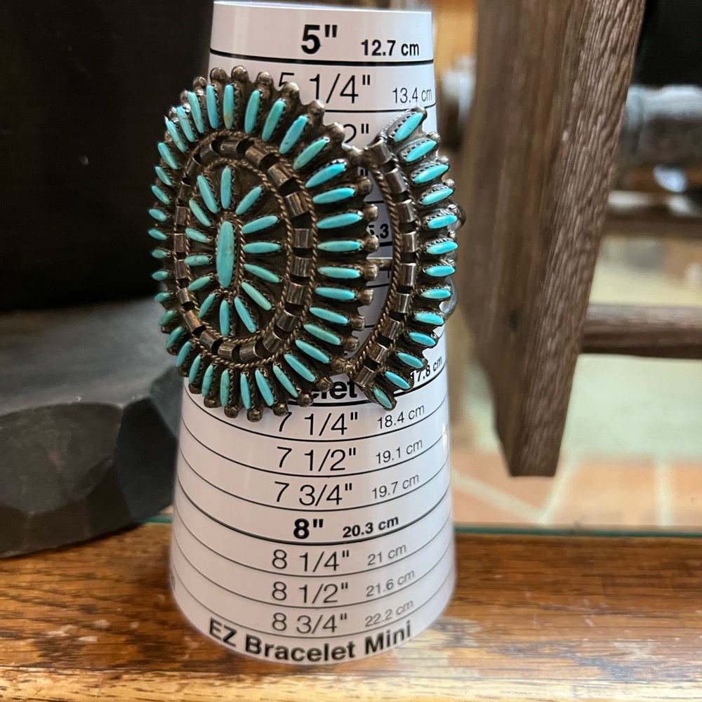 Turquoise and Silver Statement Bracelet